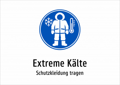 Extreme Kälte - Schutzkleidung tragen