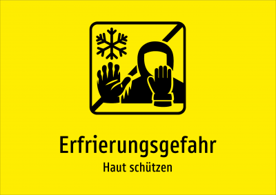 Erfrierungsgefahr - Haut schützen