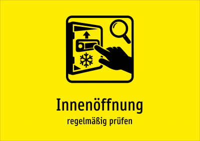 Innenöffnung - regelmäßig prüfen