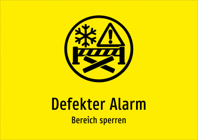 Defekter Alarm - Bereich sperren