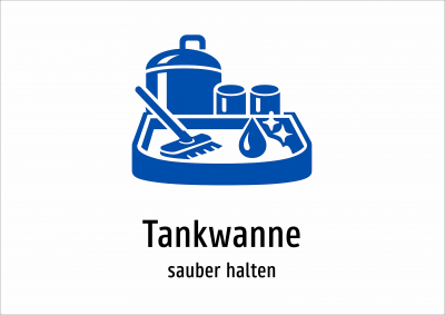 Tankwanne - sauber halten