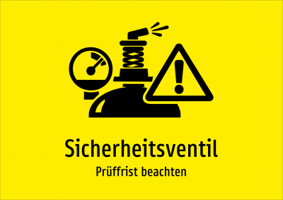 Sicherheitsventil - Prüffrist beachten