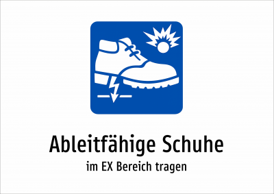 Ableitfähige Schuhe - im EX Bereich tragen