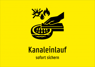 Kanaleinlauf - sofort sichern