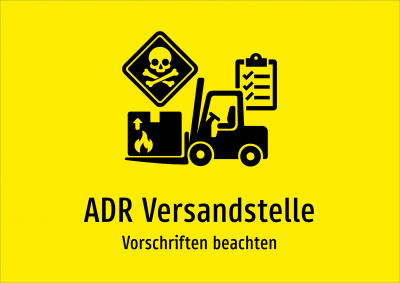 ADR Versandstelle - Vorschriften beachten