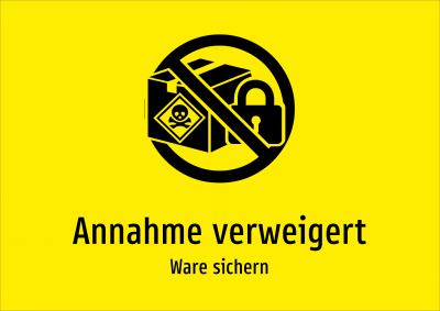 Annahme verweigert - Ware sichern