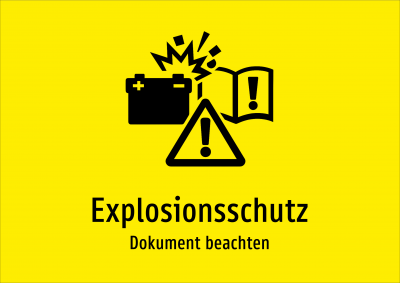 Explosionsschutz - Dokument beachten