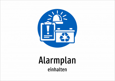 Alarmplan - einhalten