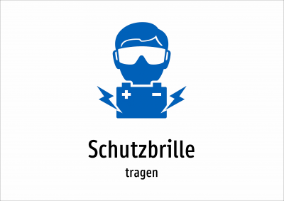 Schutzbrille - tragen
