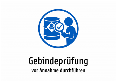 Gebindeprüfung - vor Annahme durchführen