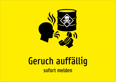 Geruch auffällig - sofort melden