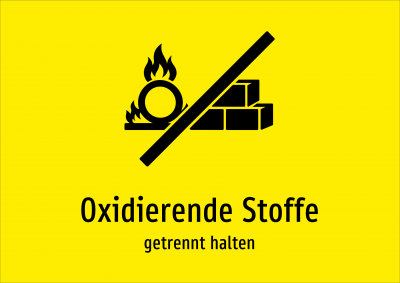 Oxidierende Stoffe - getrennt halten