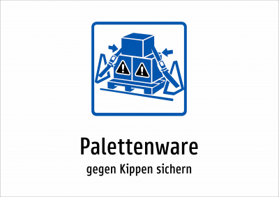 Palettenware - gegen Kippen sichern