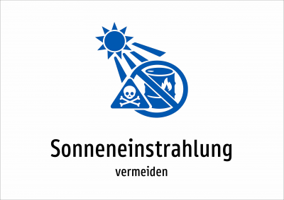 Sonneneinstrahlung - vermeiden