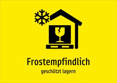 Frostempfindlich - geschützt lagern