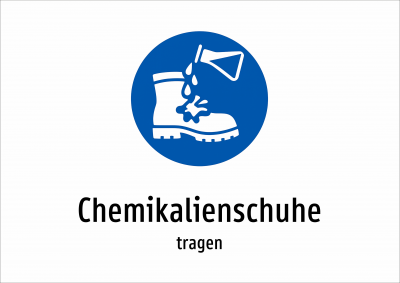 Chemikalienschuhe - tragen