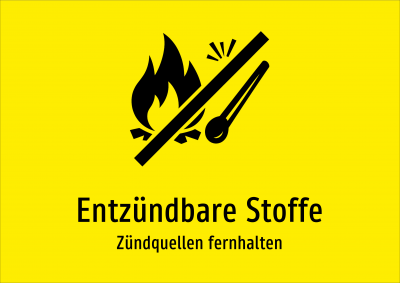 Entzündbare Stoffe - Zündquellen fernhalten