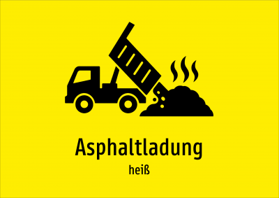 Asphaltladung - heiß