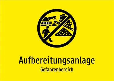 Aufbereitungsanlage - Gefahrenbereich