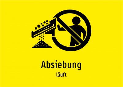 Absiebung - läuft