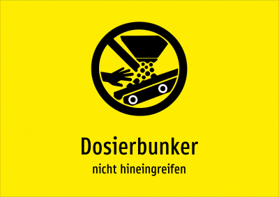 Dosierbunker - nicht hineingreifen