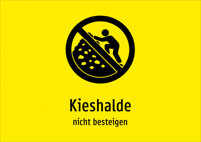 Kieshalde - nicht besteigen