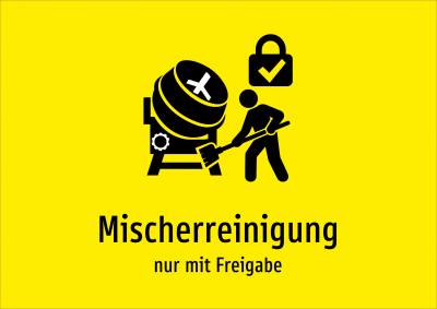 Mischerreinigung - nur mit Freigabe