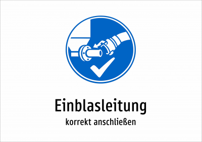 Einblasleitung - korrekt anschließen