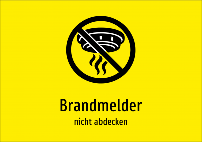 Brandmelder - nicht abdecken