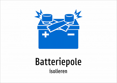 Batteriepole - isolieren