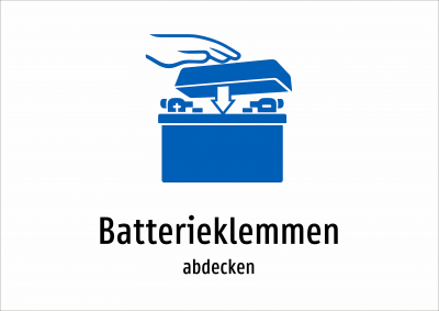 Batterieklemmen - abdecken