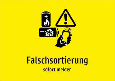 Falschsortierung - sofort melden