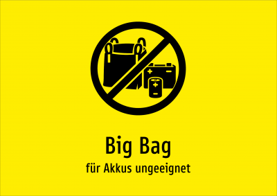 Big Bag - für Akkus ungeeignet