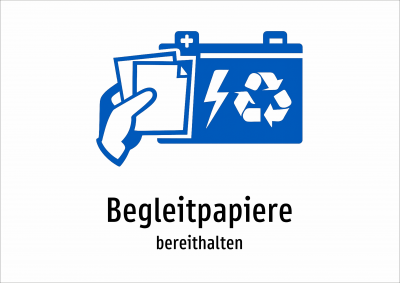 Begleitpapiere - bereithalten