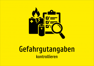 Gefahrgutangaben - kontrollieren