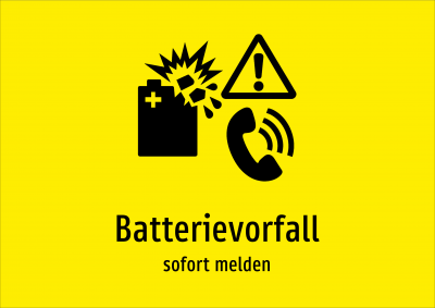 Batterievorfall - sofort melden