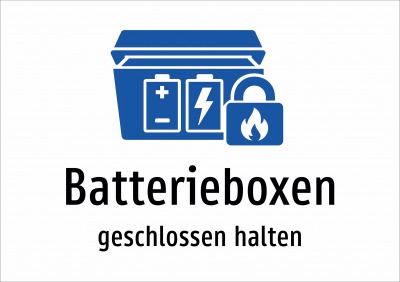 Batterieboxen - geschlossen halten