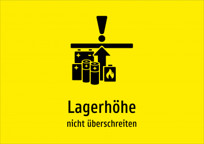 Lagerhöhe - nicht überschreiten