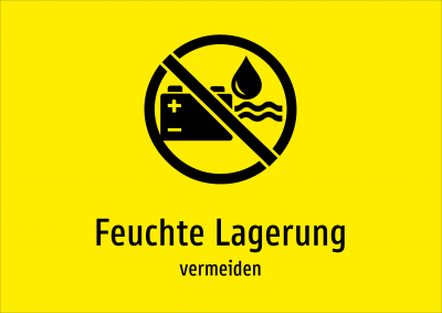 Feuchte Lagerung - vermeiden