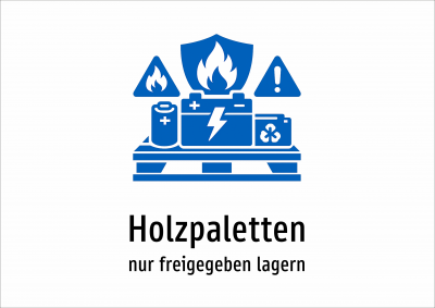 Holzpaletten - nur freigegeben lagern