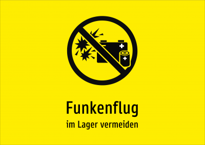 Funkenflug - im Lager vermeiden