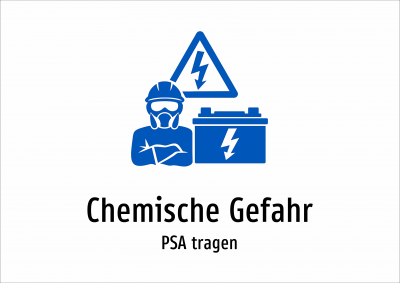 Chemische Gefahr - PSA tragen