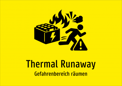 Thermal Runaway - Gefahrenbereich räumen