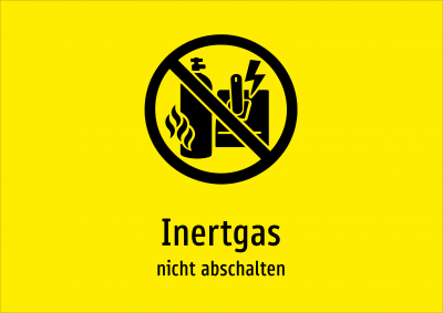 Inertgas - nicht abschalten