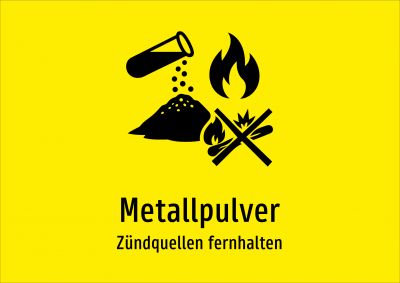 Metallpulver - Zündquellen fernhalten