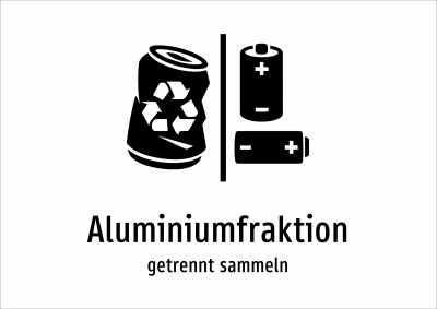 Aluminiumfraktion - getrennt sammeln