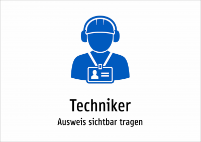 Techniker - Ausweis sichtbar tragen