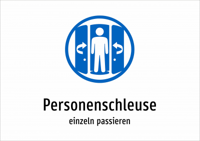 Personenschleuse - einzeln passieren