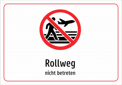 Rollweg - nicht betreten