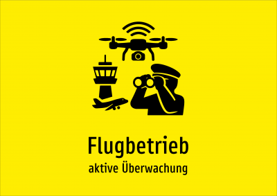 Flugbetrieb - aktive Überwachung